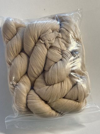Tessuto a maglia beige