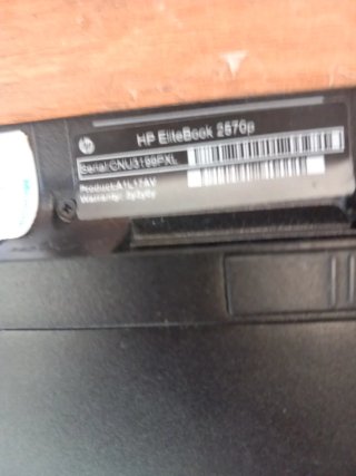 HP Elitebook 2570p Plata