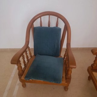 Conjunto de bambú y madera