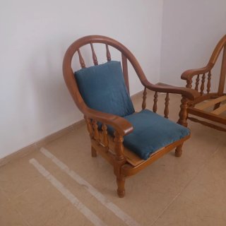 Conjunto de bambú y madera