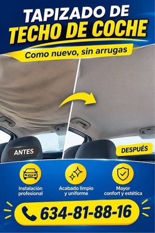 Tapizado de techo y puertas de coche