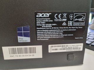 Acer Veriton X2640G i5-7400 8GB RAM 512GB SSD
