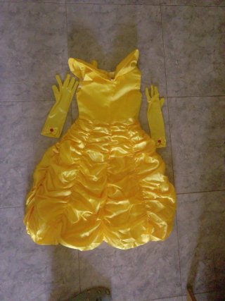 Disfraz Bella Princesa Amarillo talla 120cm