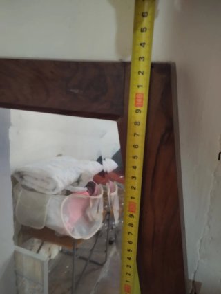 Espejo vintage madera y cristal