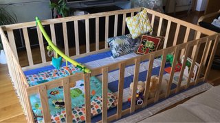 Parque infantil de madera 125x200x61