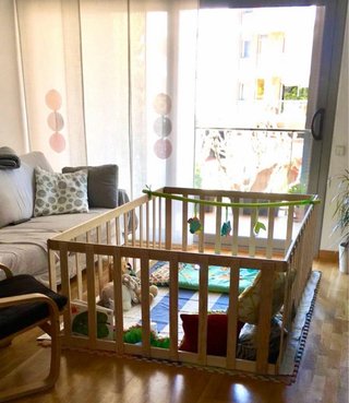Parque infantil de madera 125x200x61