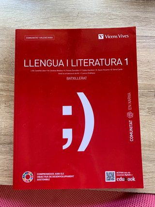 Llengua i Literatura, Batxillerat 1, Comunitat ...