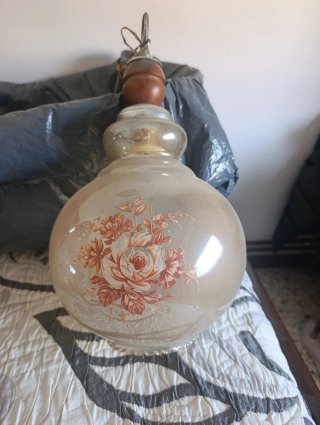 Lámparas Vintage con aTulioa de Cristal