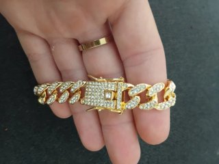 Pulsera Cubana Iced Out.