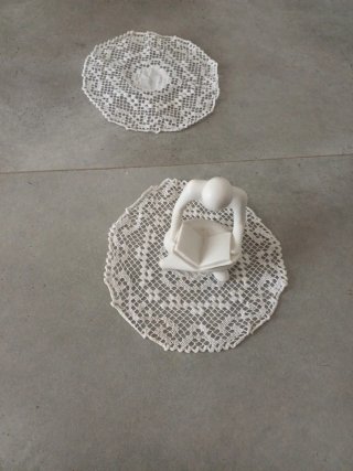 2 tapetes de hilo antiguos