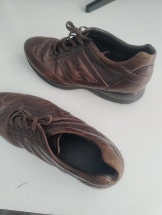 Zapatos Deportivos de Piel Hogan Marrones