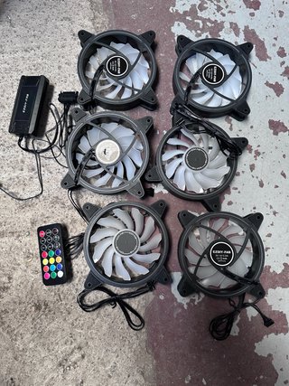 6 Ventiladores RGB EZDIY-FAB 019293