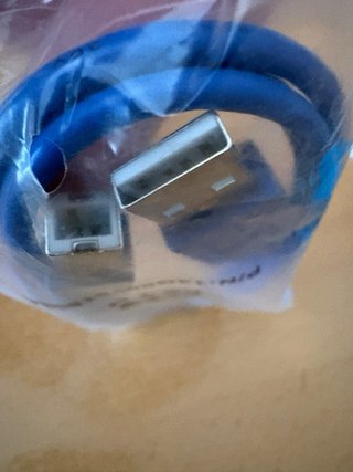 Cable USB-A a USB-B Azul M/M