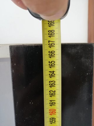Estantería cristal negra