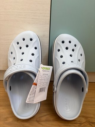 Crocs Talla 34-35 Azul y Blanco