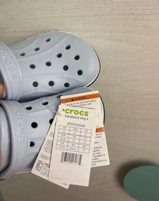Crocs Talla 34-35 Azul y Blanco