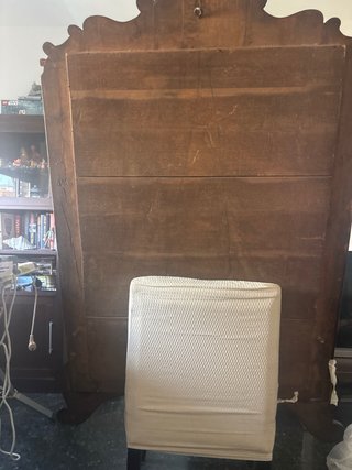 JUEGO RECIBIDOR ANTIGUO AÑOS 50 MADERA  MACIZA