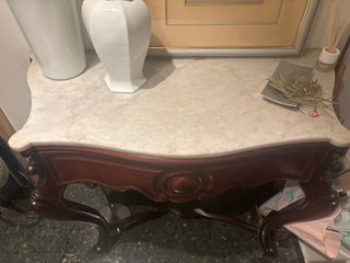 JUEGO RECIBIDOR ANTIGUO AÑOS 50 MADERA  MACIZA