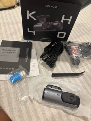 Cámara Coche WOLFANG 4K UHD Delantera Trasera