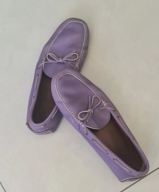 Zapatos de piel malva