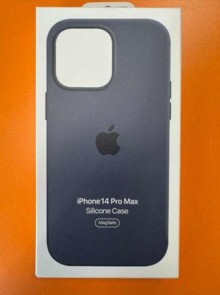 Funda iPhone14promax Silicone Storm Blue