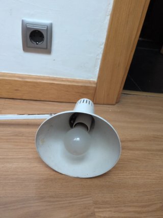 Flexo de mesa articulado blanco