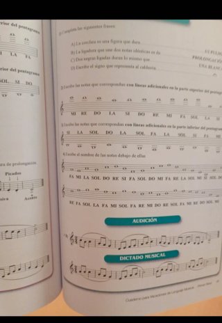 Cuaderno Lenguaje Musical Vacaciones Nivel 1