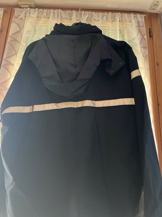 Giubbino uomo nero con bande riflettenti