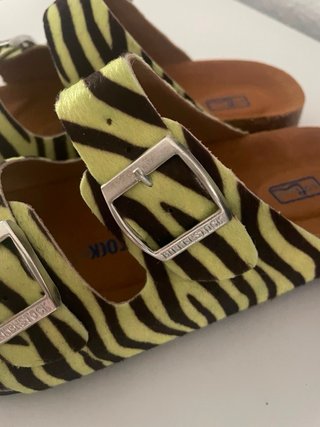 Birkenstock Arizona Verde Rayas Cebra