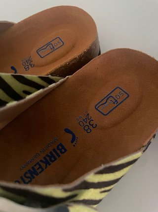 Birkenstock Arizona Verde Rayas Cebra