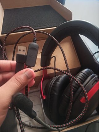 Cascos Gaming HyperX Negro y Rojo