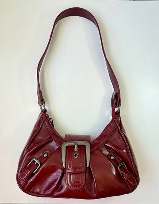 Bolso Vintage Charol Burdeos Y2K