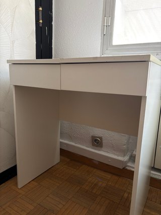 Tocador blanco 70x42cm con espejo
