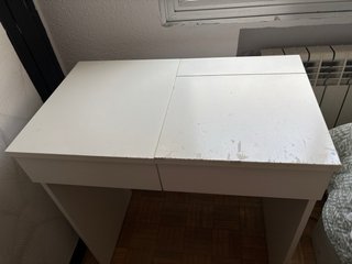 Tocador blanco 70x42cm con espejo