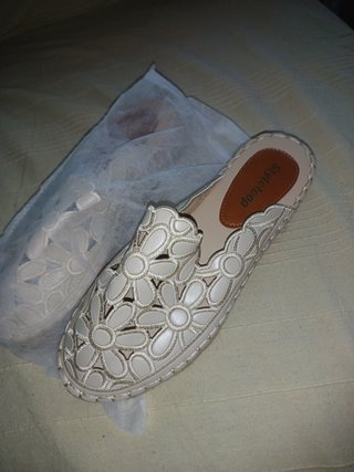 Zapatos planos Styleloop beige mujer