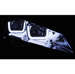 Faros delanteros Led U para VW Golf 7 MK7 Cromados