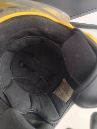Casco Moto Jet Amarillo Visera