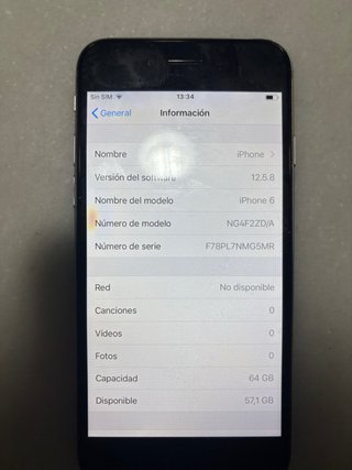 iPhone 6 64GB Space Gray con caja