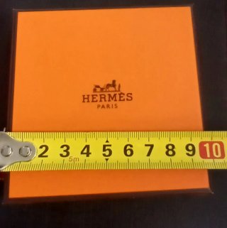 Caja Hermès París y Bolsa Guardapolvo Beige vacía