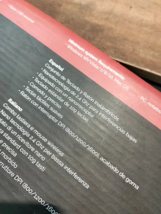Teclado y Ratón Inalámbricos Conceptronic ES