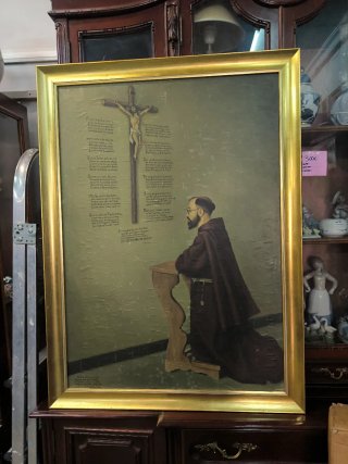 Oleo religioso sobre tablex