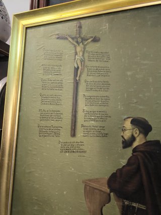 Oleo religioso sobre tablex