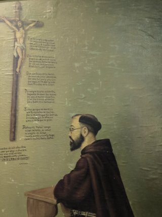 Oleo religioso sobre tablex