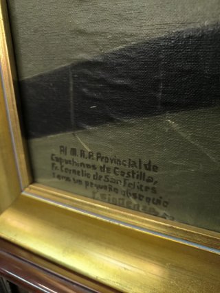 Oleo religioso sobre tablex