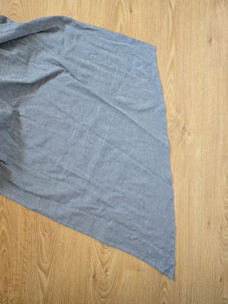 Fular portabebe gris, tejido rígido, NUEVO