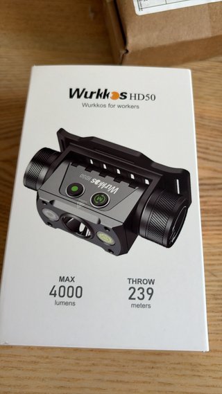 Linterna frontal Wurkkos HD50 4000 lúmenes