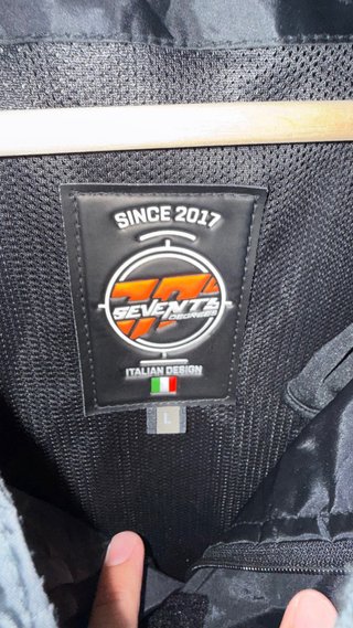 Chaqueta Moto Hombre Negra y Amarilla