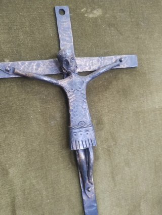 Cristo de hierro enmarcado