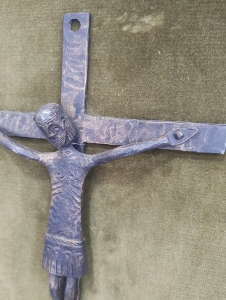 Cristo de hierro enmarcado