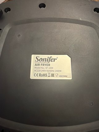 Freidora de aire Sonifer